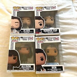 Funko Pop Umbrellas Academy Bundle of 4